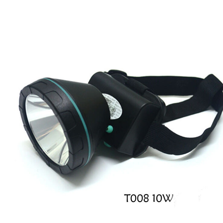 10W plastic chargerable headlamp LED waterproof  Lithium battery miner's lamp UD09010